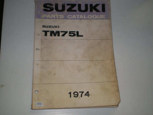 SUZUKI TM75 L  Mini Cross  1974  Parts Catalogue   #1581