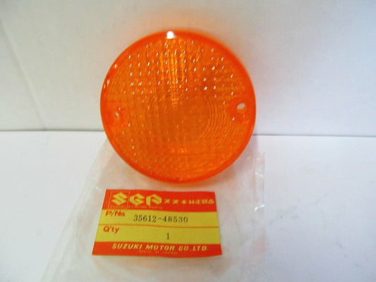SUZUKI DR125 DR250 DR500 SP100 SP500 TS100 TS125 TS185 TS250 Front Turn Signal Lens 35612-48530