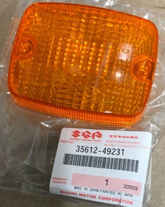 SUZUKI GR650 GS450 GS550 GS650 GS750 GS850 GS1000 GS1100 GSX550 GSX750 GV700 GV1200 Factory Turn Signal Lens 35612-49230 / 35612-49231