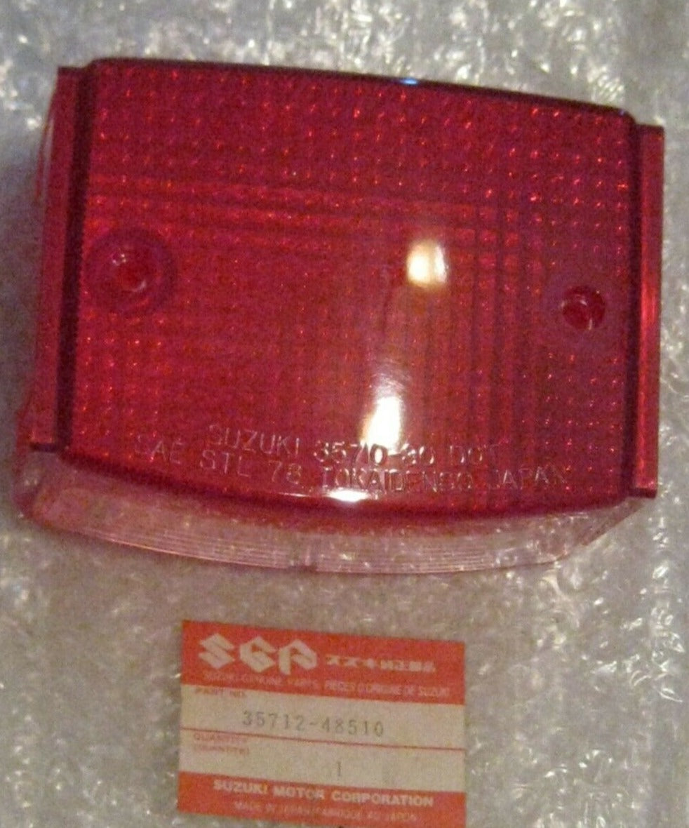 SUZUKI FA50 FS50 FZ50 OR50 TS100 TS125 TS185 TS250 SP100 SP125 SP200 SP500 Factory Tail Light Lens  35712-48510