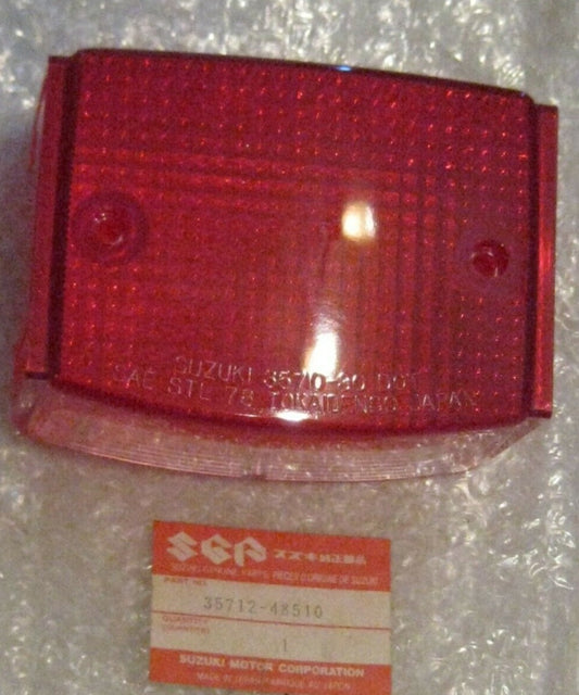 SUZUKI FA50 FS50 FZ50 OR50 TS100 TS125 TS185 TS250 SP100 SP125 SP200 SP500 Factory Tail Light Lens  35712-48510