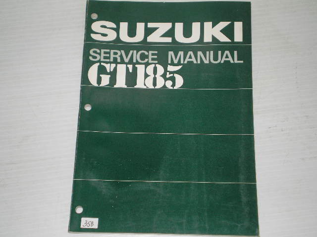 SUZUKI GT185  1977  Factory Service Manual   #358.1