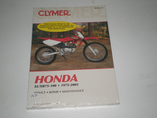 HONDA XL75 XL80 XL100 XR75 XR80 XR100 1975-2003 Clymer Service Manual M312-13 #1475