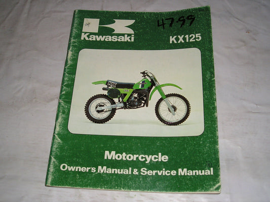 KAWASAKI KX125 A6 1980 Owner's & Service Manual  99920-1089-02  #36