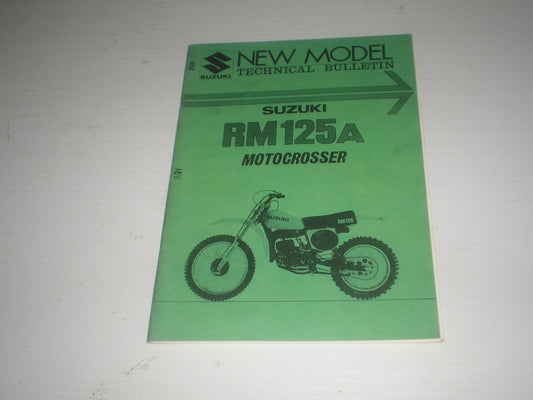 SUZUKI RM125 A 1976 AHRMA New Model Technical Bulletin NT-3361 #371