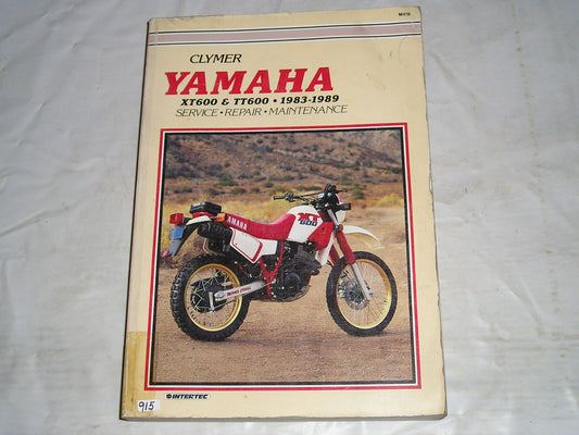 YAMAHA TT600  XT600 1983-1989  Clymer Service Manual M416  #915