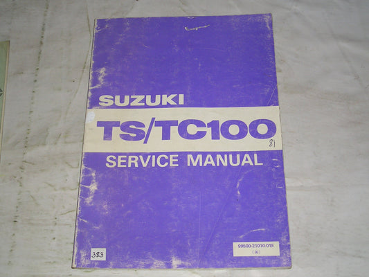 SUZUKI TC100  TS100 1981 Service Manual  99500-21010-01E  #383