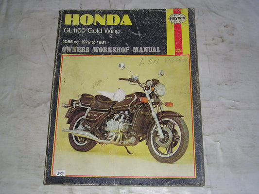 HONDA GL1100 Gold Wing 1979-1981 Haynes Owners Workshop Manual 669  #584