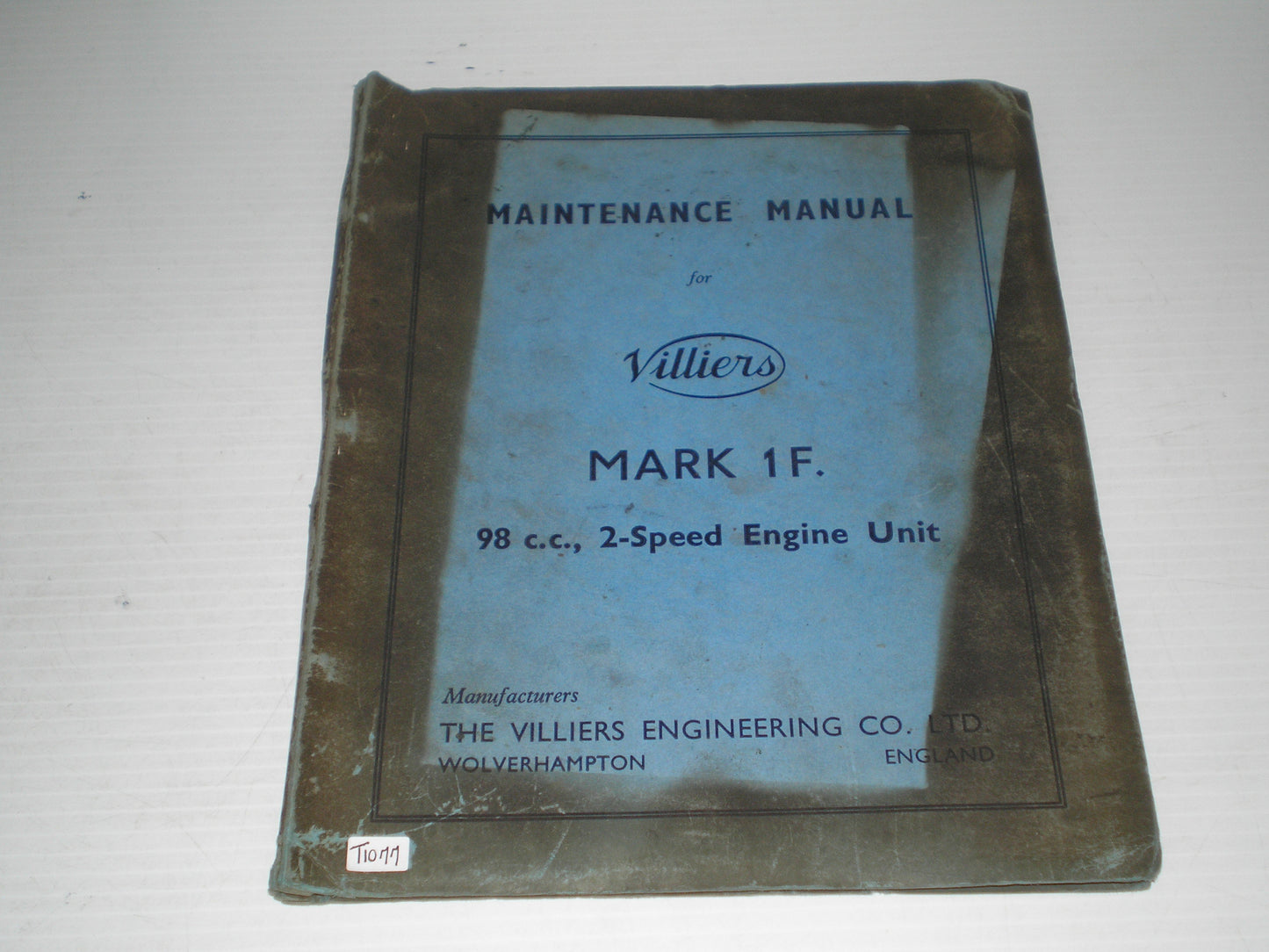VILLIERS MK Mark 1F 98 cc 2 Speed  Engine Unit  Maintenance Service Manual #E39