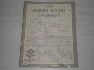 SUZUKI 1983  D Models  Wiring Diagrams Service Manual  99923-13831  #899