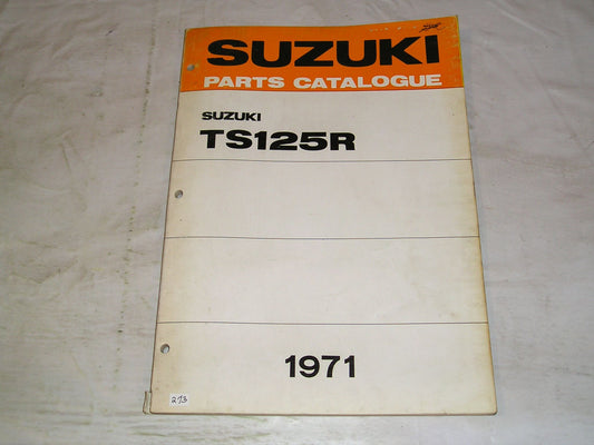 SUZUKI TS125 R 1971 Factory Parts Catalogue #273