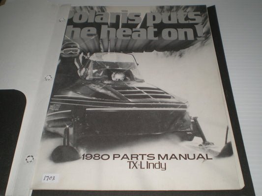 POLARIS TX-L Indy 1980 Parts Catalogue 9910653 #S162