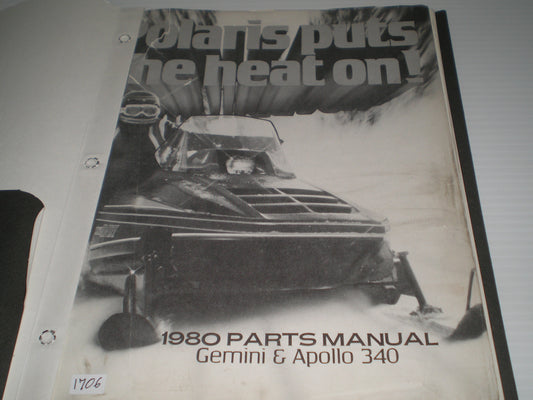POLARIS Gemini & Apollo 340 1980 Parts Catalogue 9910650 #S179