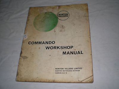 NORTON Villiers 750 Commando 1969 Workshop / Service Manual S.E. 18 #E60