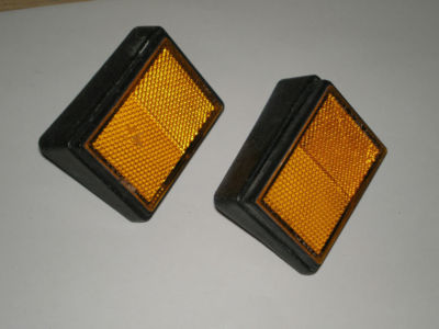 HONDA CX500 GL500 GL650 GL1100 Reflectors with Mounting Base Set/2