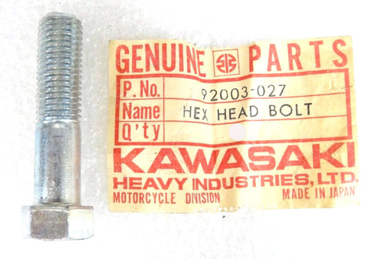 KAWASAKI W1 W1SS W2SS W2TT Hex Head Bolt 10X42 92003-027 / 92003-091