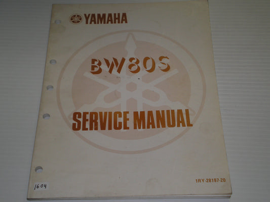 YAMAHA BW80 S Big Wheel  1986  Service Manual  1RY-28197-20  #1604