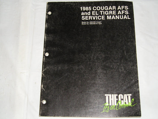 ARCTIC CAT Cougar AFS El Tigre AFS Service Manual 2254-311 #S52