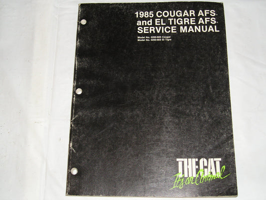 ARCTIC CAT Cougar AFS El Tigre AFS Service Manual #1701