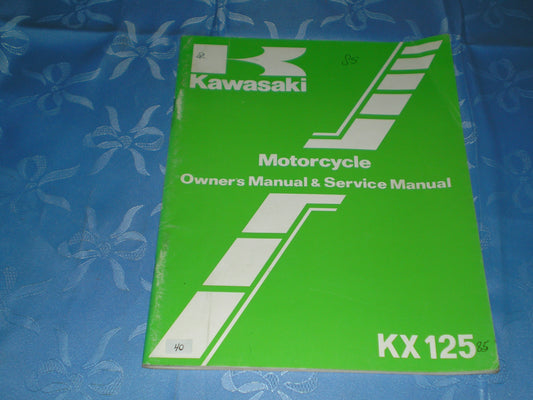 KAWASAKI KX125 D1 1985 Owner's & Service Manual  99920-1289-01  #40