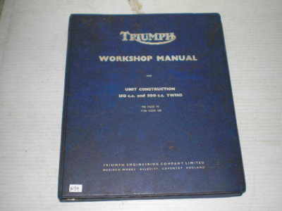 TRIUMPH 3T 5T T90 T100 Tiger Workshop Manual #B719