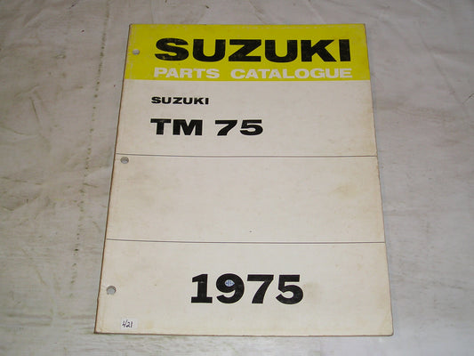 SUZUKI TM75 M  Mini-Cross  1975  Parts Catalogue  #421