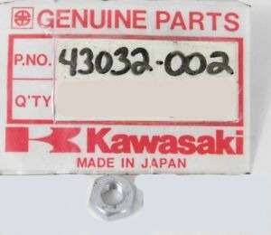 KAWASAKI KZ305 KZ400 KZ440 KZ550 KZ650 KZ750 KZ1000 KZ1100 KZ1300  Nut 6mm  43032-002 / 312B0600