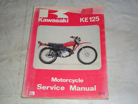 KAWASAKI KE125  1973-1979  Service Manual  99924-1010-01  #436