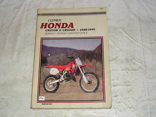 HONDA CR250 CR250R CR500 CR500R 1988-1991  Clymer Service Manual M432  #896