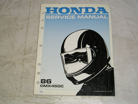 HONDA CMX450C  CMX450 C 1986  Service Manual  61MM200  #738