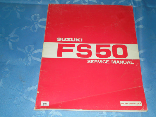 SUZUKI FS50 1981 Service Manual 99000-85058-0E3 #44