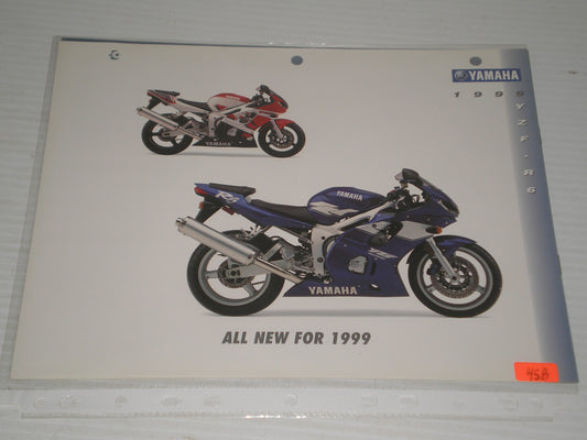 YAMAHA 1999 YZF-R6 SPORT MOTORCYCLE SALES BROCHURE 45B