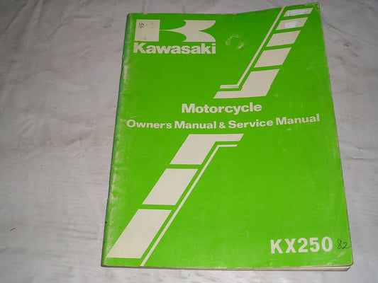 KAWASAKI KX250 B1 1982  Owner's & Service Manual  99920-1163-01  #45