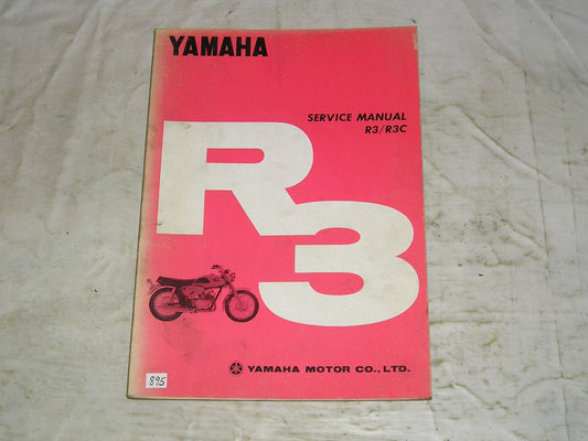YAMAHA R3 R3C Grand Prix 1969 Factory Service Manual #895