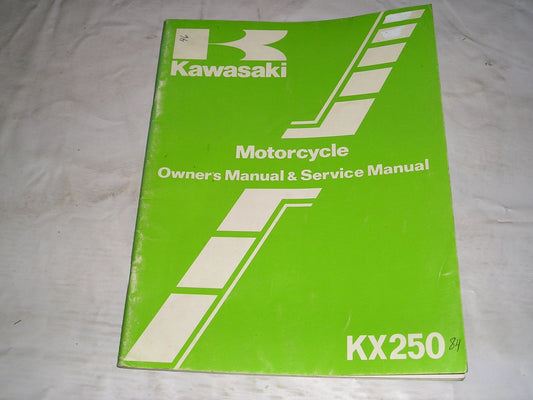 KAWASAKI KX250 C2 1984 Owner's & Service Manual  99920-1247-01  #46