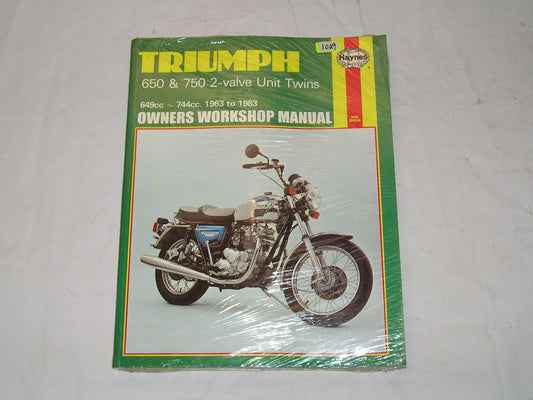TRIUMPH T6 T120 T140 TR6 TR7 TR65 650 750 cc 1963-1983 Workshop Manual #T1029