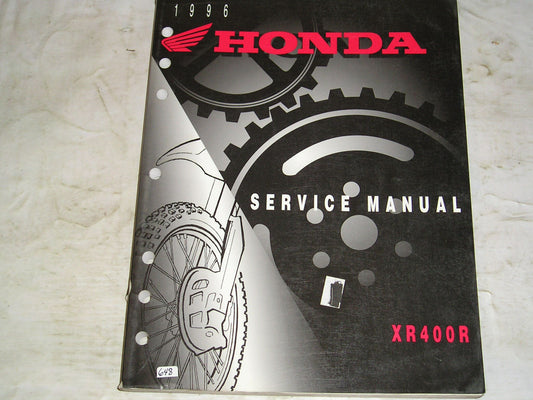 HONDA XR400 R 1996 Service Manual 61KCY00 #648