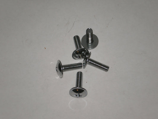 KAWASAKI Chrome Phillips Head Fairing and Body Work Mounting Screws 6 X 28 mm Set/5