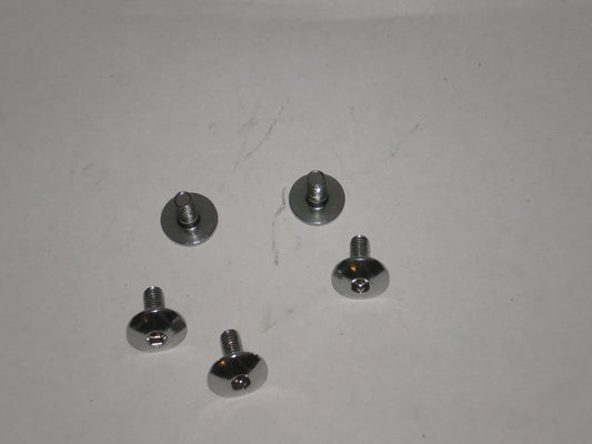 Suzuki & Yamaha Chrome Oval Allen Head Fairing & Body Work Mounting Screws Set/5  5 x 13 mm