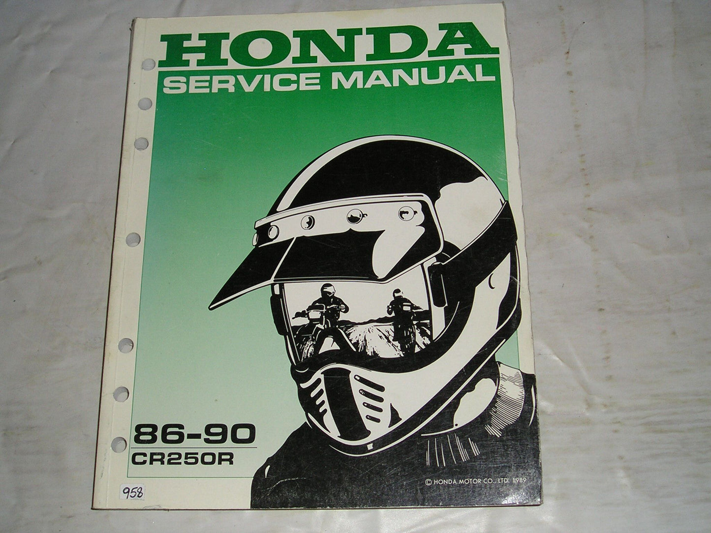 HONDA CR250R  CR250 R 1986-1990  Service Manual  61KS704  #958