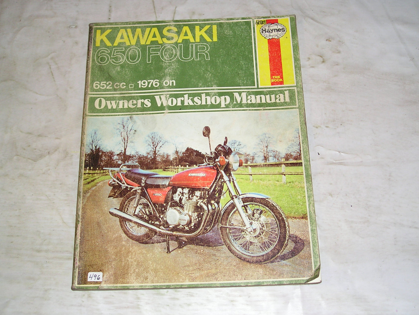 KAWASAKI KZ650  Z650  650 Four  1976 on  Haynes Owner's Workshop / Service Manual 373  #1072