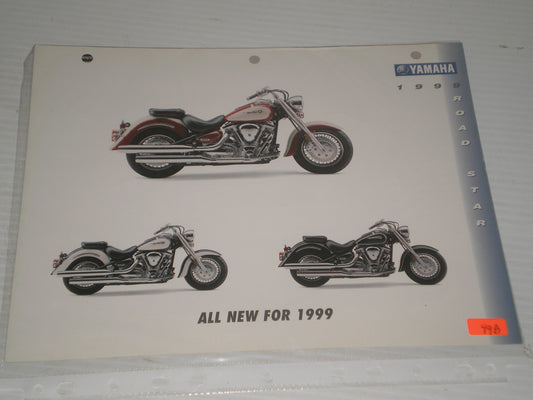 YAMAHA 1999  ROAD STAR  MOTORCYCLE SAL BROCHURE 49B