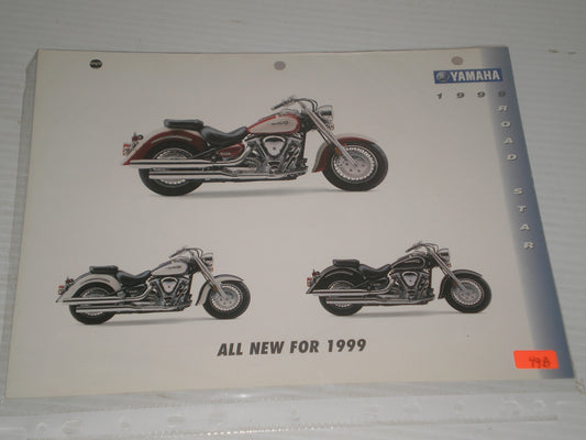 YAMAHA 1999 ROAD STAR MOTORCYCLE SAL BROCHURE 49B
