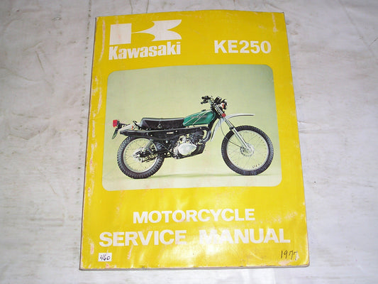 KAWASAKI KE250  B1  1977 Service Manual  99931-501-01  #460