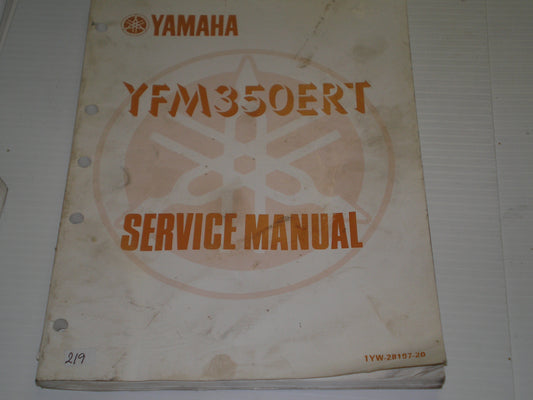 YAMAHA YFM350 ERT 1987  Service Manual  1YW-28197-20  #219