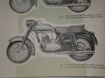 CZ JAWA Motorcycle 250 and 350 Workshop Manual #B714