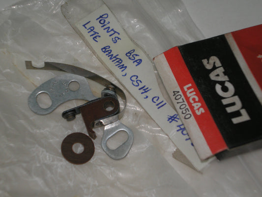 LUCAS BSA CS14 C11 1950 Contact Set 1A45 407050
