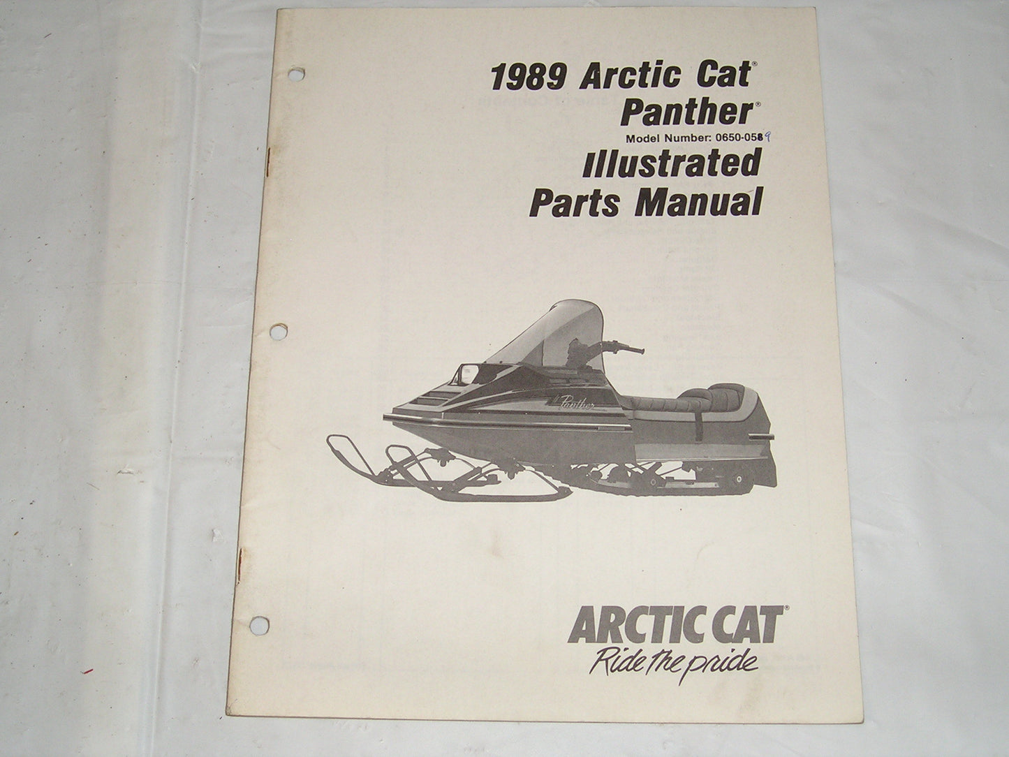 ARCTIC CAT Snowmobile Panther 1989 Parts Manual #S31