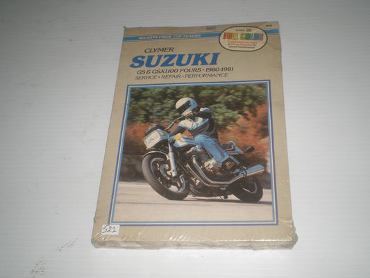 SUZUKI GS1100 GSX1100 1980-1981 Clymer Service Manual M378  #522