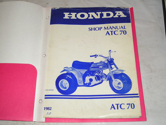 HONDA ATC70 1982 Factory Shop Manual NO-HM1004 #529